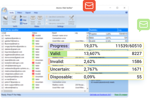 tool for verifying emails. check if an email is valid