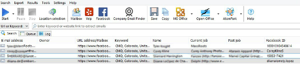 facebook email extractor software free download